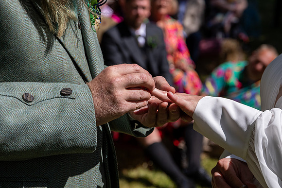 A festival-vibe wedding in Scotland for Kath & Hugh