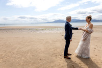 Beach wedding on the Isle of Bute