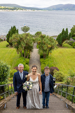 Beach wedding on the Isle of Bute