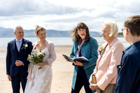 Beach wedding on the Isle of Bute