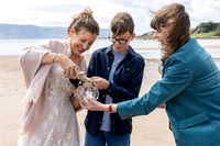 Beach wedding on the Isle of Bute