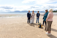Beach wedding on the Isle of Bute