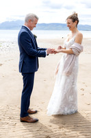 Beach wedding on the Isle of Bute
