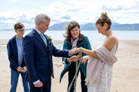 Beach wedding on the Isle of Bute