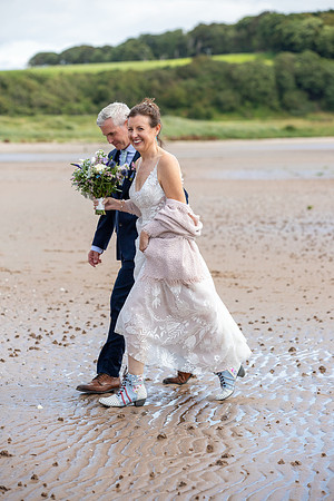 Beach wedding on the Isle of Bute