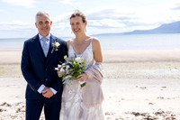 Beach wedding on the Isle of Bute