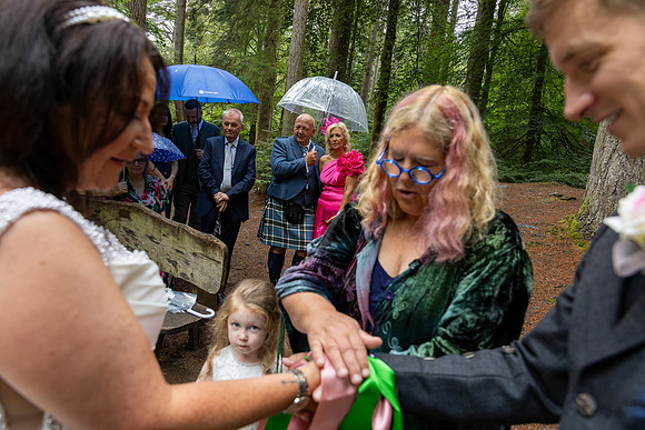 Woodland wedding at The Hermitage, Dunkeld