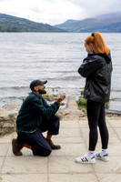 Marriage proposal on Kenmore Beach, Loch Tay, Perthshire
