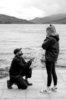 Marriage proposal photography on Kenmore Beach, Loch Tay, Perthshire
