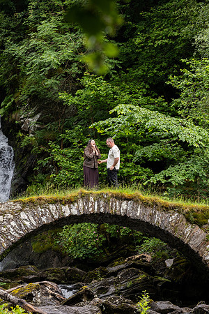 Surprise Marriage Proposal at Roman Bridge, Glen Lyon | Perthshire Photographer