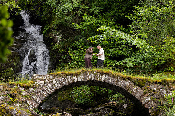 Surprise Marriage Proposal at Roman Bridge, Glen Lyon | Perthshire Photographer