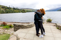 Marriage proposal photography on Kenmore Beach, Loch Tay, Perthshire