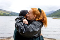 Marriage proposal photography on Kenmore Beach, Loch Tay, Perthshire