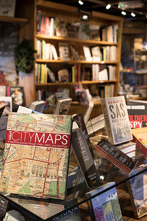Aberfeldy bookshop The Watermill gets listed in "best 75 bookshops in the world". Photo shows a closeup of books in the famous Perthshire bookstore.
