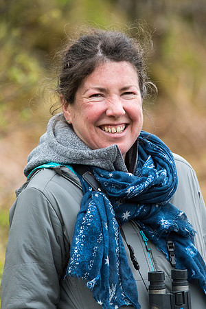 Portrait of the writer Julie Bromilow-Nicklen (BBC Countryfile Magazine contributor) taken on the Isle of Carna, Scotland.
