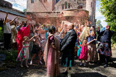 Scottish/Indian wedding at Culdees Castle, Perthshire