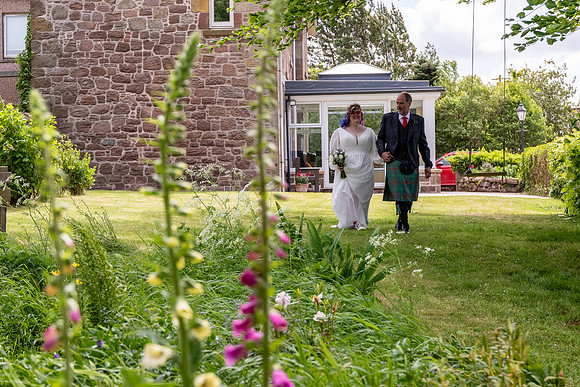 A festival-vibe wedding in Scotland for Kath & Hugh