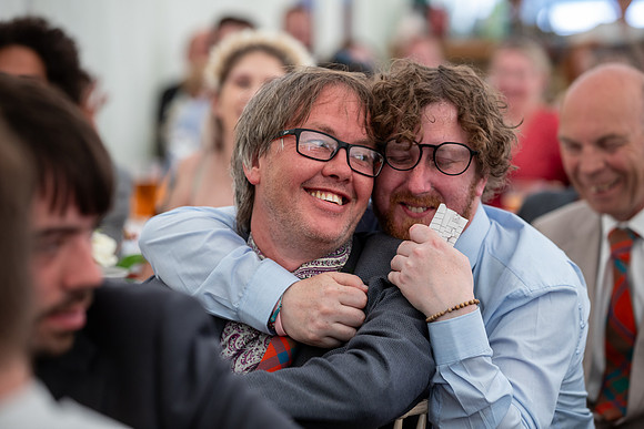 A festival-vibe wedding in Scotland for Kath & Hugh