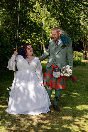 A festival-vibe wedding in Scotland for Kath & Hugh