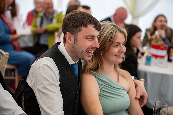 A festival-vibe wedding in Scotland for Kath & Hugh