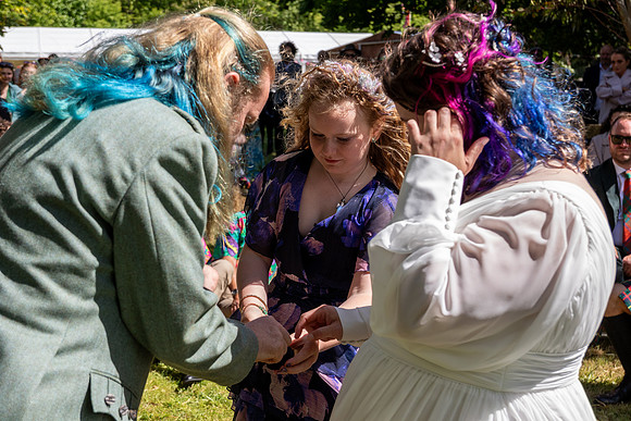 A festival-vibe wedding in Scotland for Kath & Hugh