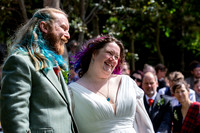 A festival-vibe wedding in Scotland for Kath & Hugh