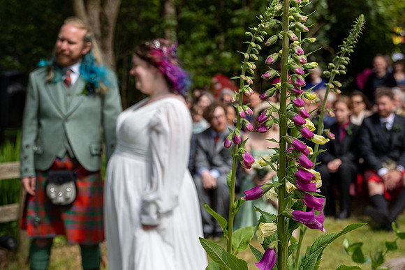 A festival-vibe wedding in Scotland for Kath & Hugh