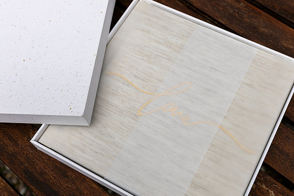 Perthshire Wedding Photography – Luxury Wedding Photobook by Marieke McBean - book in box