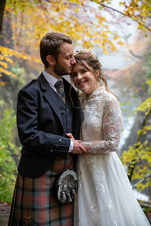 An autumnal wedding at The Hermitage, Dunkeld