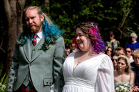 A festival-vibe wedding in Scotland for Kath & Hugh